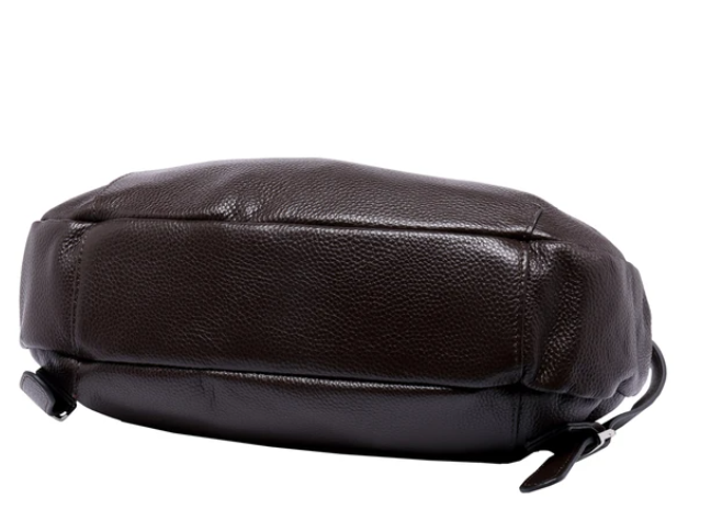 Serenade Vivian Elegant Leather Convertible Bag/Backpack Chocolate