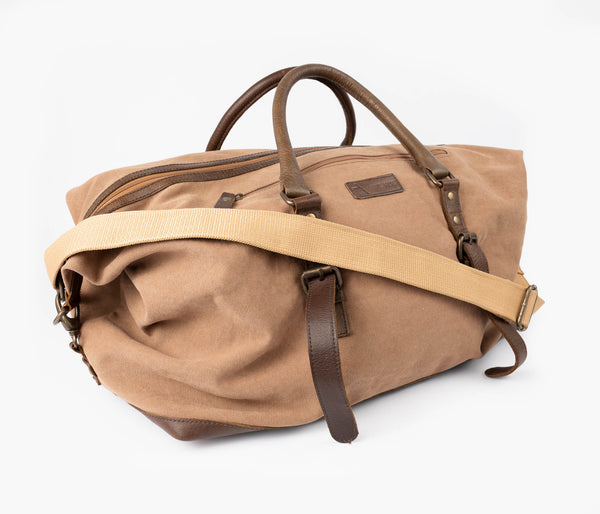 Hunter Canvas The Weekender Overnight Bag Khaki