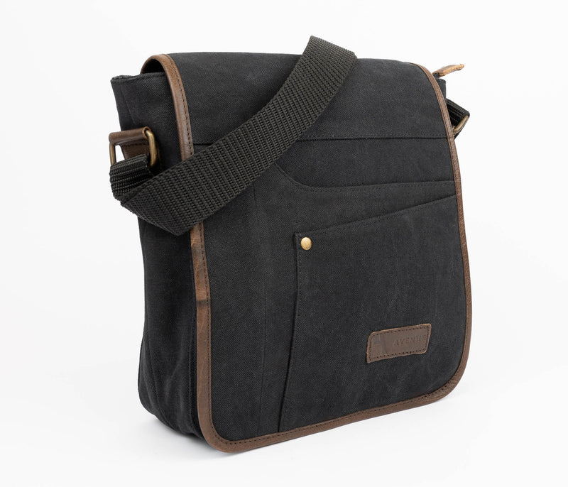 Hunter Canvas Messenger Black