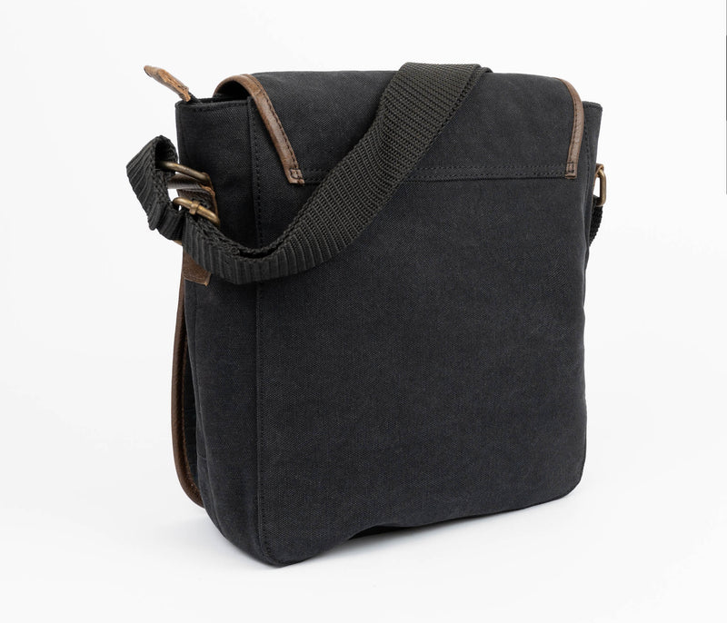 Hunter Canvas Messenger Black