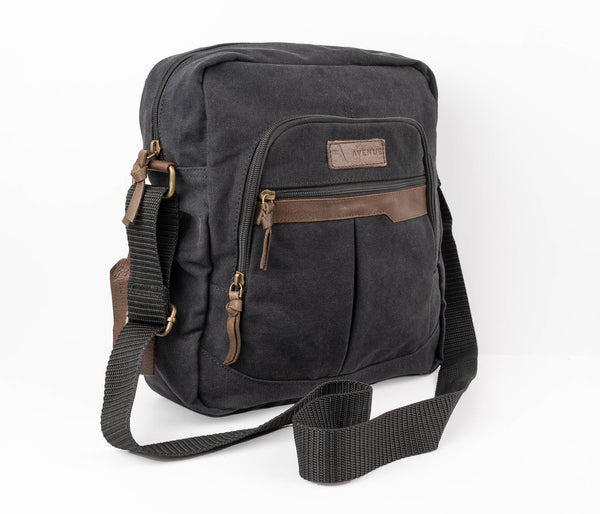 Hunter Canvas Shoulder Bag Black