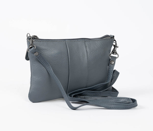 Avenue Lila Zed Leather Purse Grey