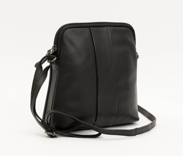 Avenue Lora Zed Leather Handbag Black