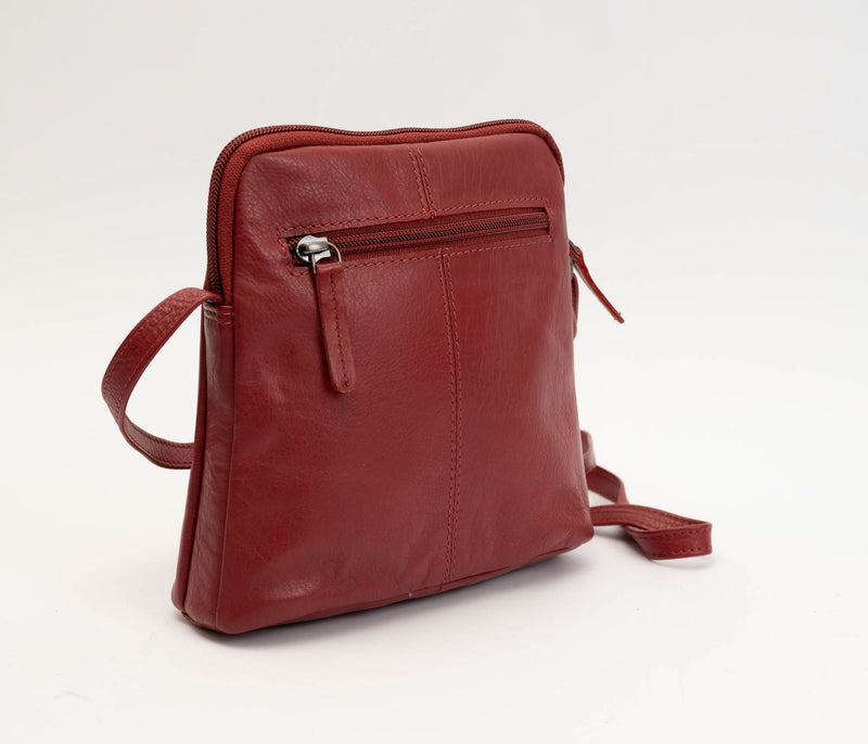 Avenue Lora Zed Leather Handbag Red