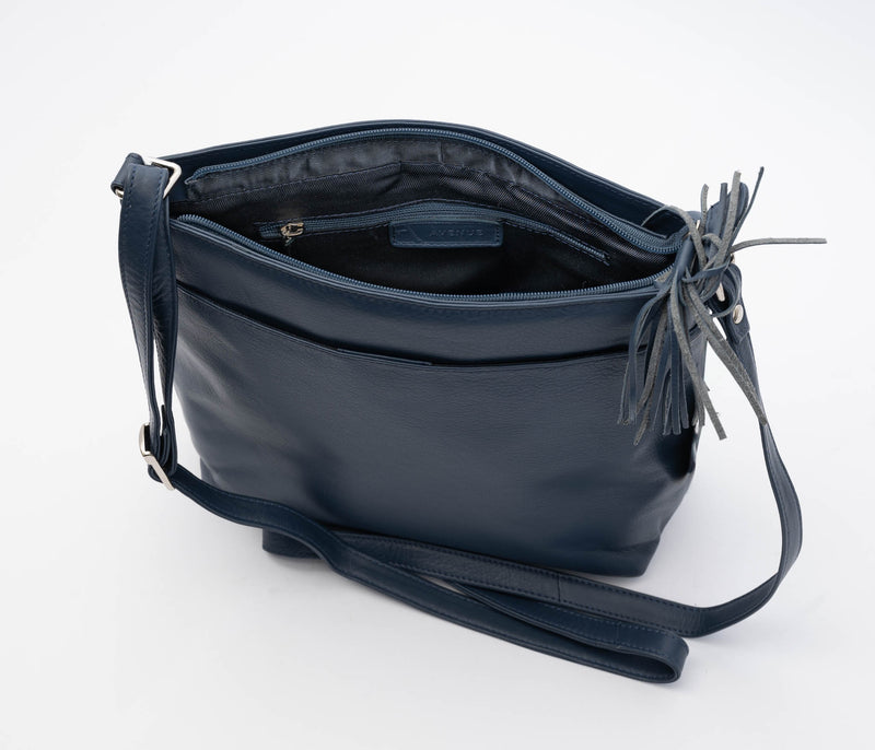 Avenue ‘Maddie’ Cross Body Tote Navy