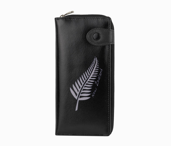 Avenue Leather Souvenir Ladies Wallet Rfid Lined Fern