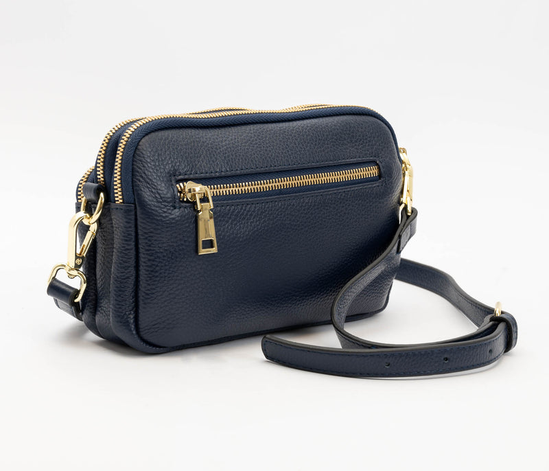 Serenade Jess Elegant Leather Bag Navy