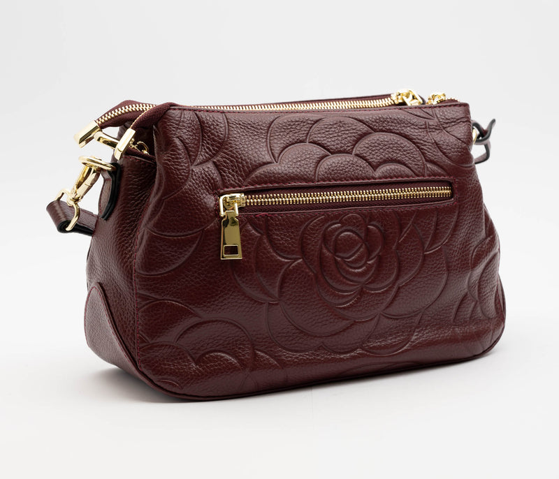 Serenade Rosie Elegant Leather Bag Plum