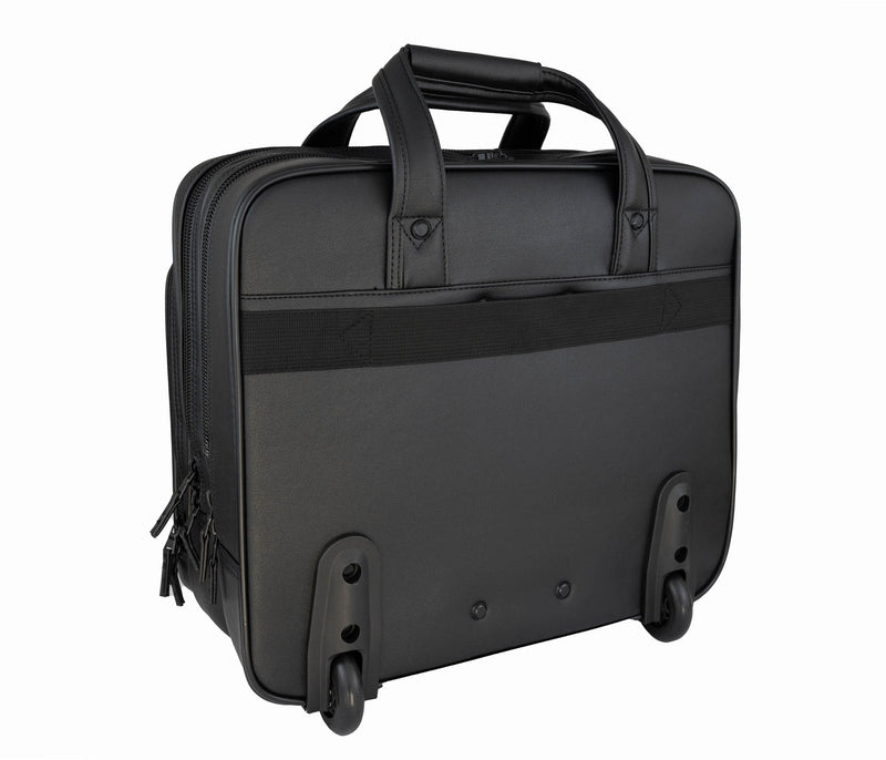 Avenue Mobile Office and Overnight Case 15" Laptop Black Pu