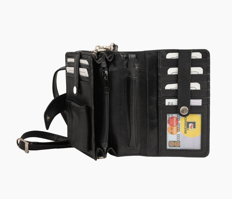 Avenue Multi Organiser Wallet Black