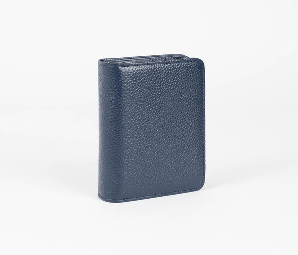 Serenade Elegant Leather Wallet Navy