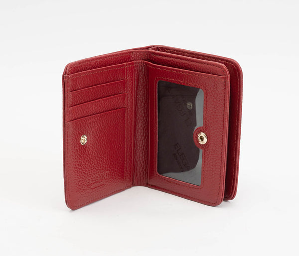 Serenade Elegant Leather Wallet Red