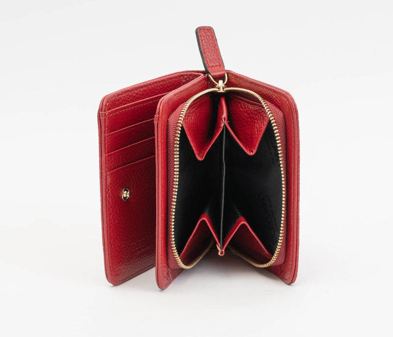 Serenade Elegant Leather Wallet Red