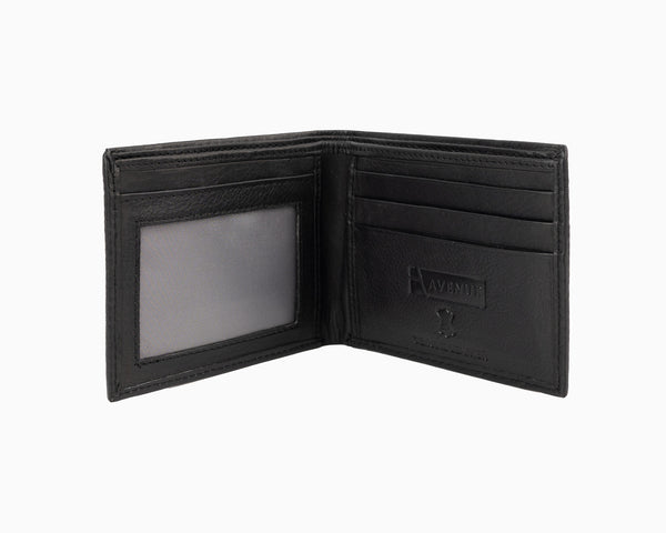 Avenue The Student Leather Wallet Black