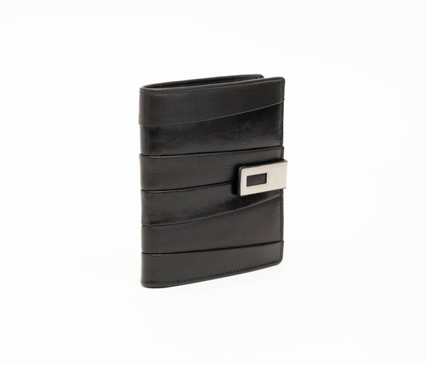 Avenue Ladies Leather Wallet Small Tab Black