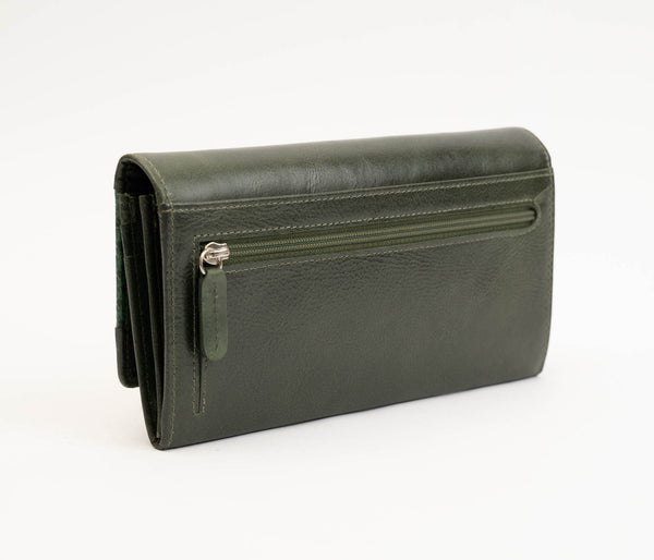 Avenue “Celano” Ladies Leather Wallet Green