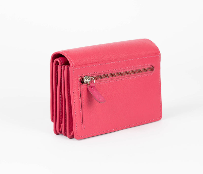 Avenue “Fiora” Ladies Leather Wallet Pink