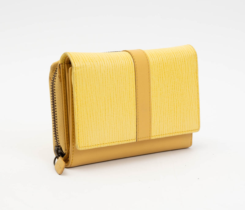 Avenue ” Tosca” Ladies Leather Wallet Yellow