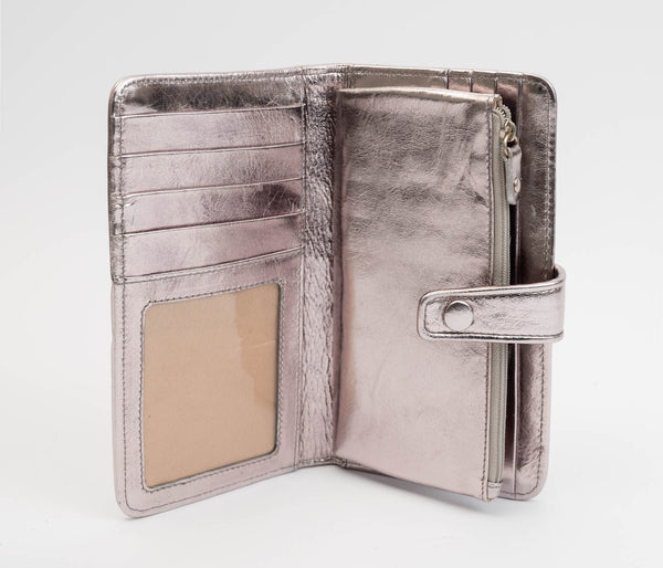 Avenue Hunter Slim Wallet Hide Metallic Bronze RFID