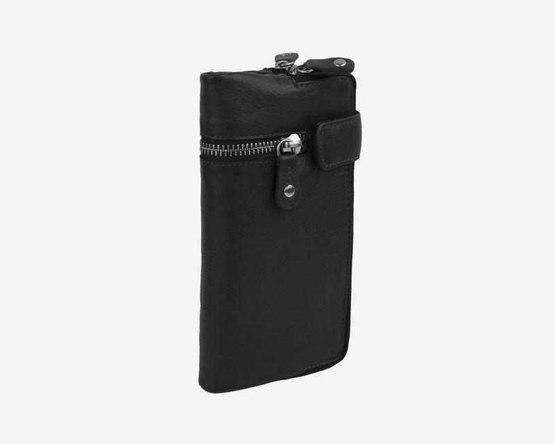 Avenue Zelia ‘ZED’ Leather Large Wallet Black