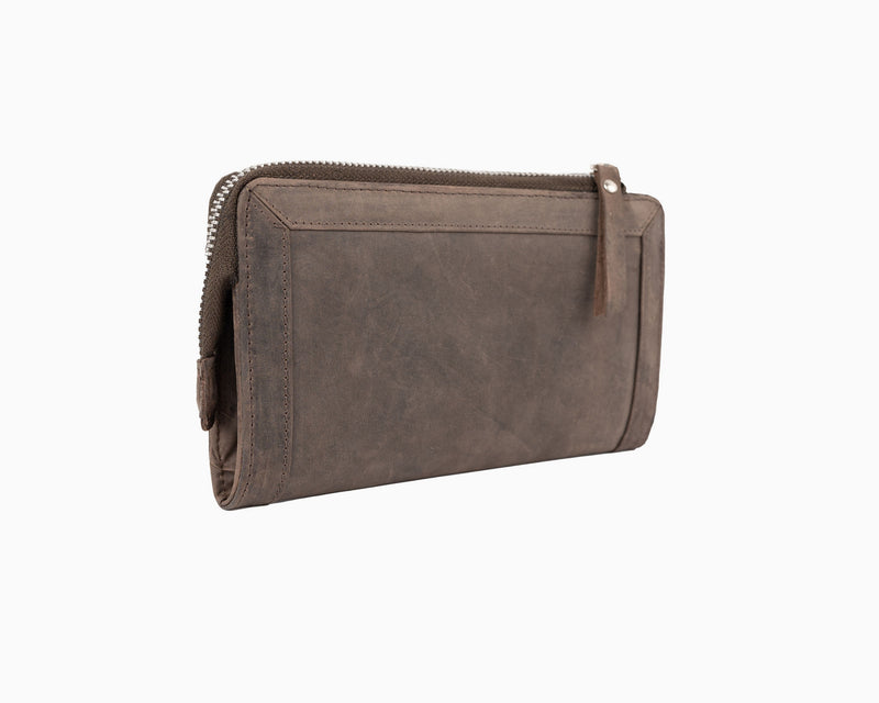 Avenue Huntress Zip Wallet/Brown