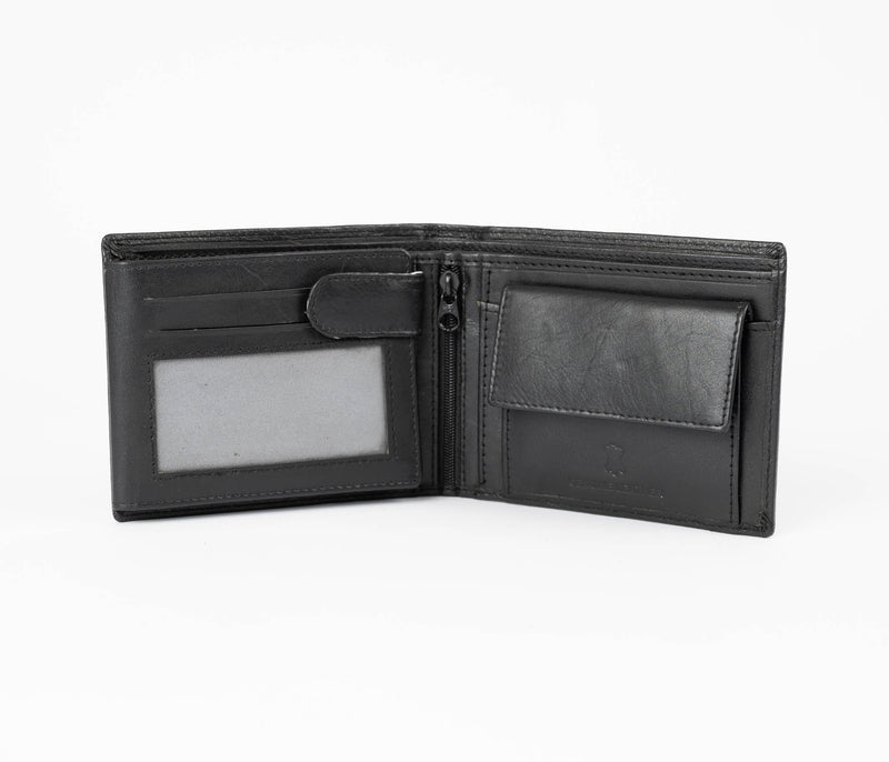 Avenue Mens Leather Wallet The CEO - Black RFID