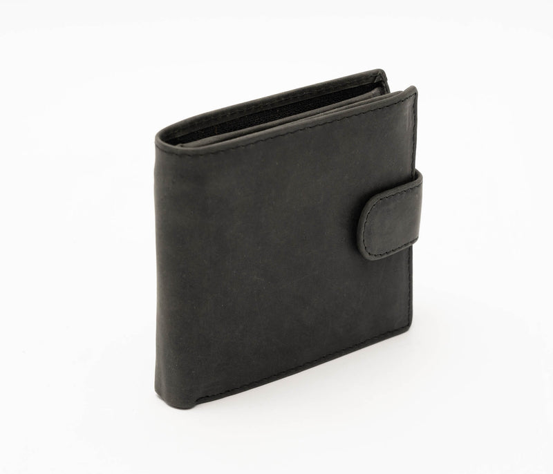 Avenue Hunter Leather Wallet Black