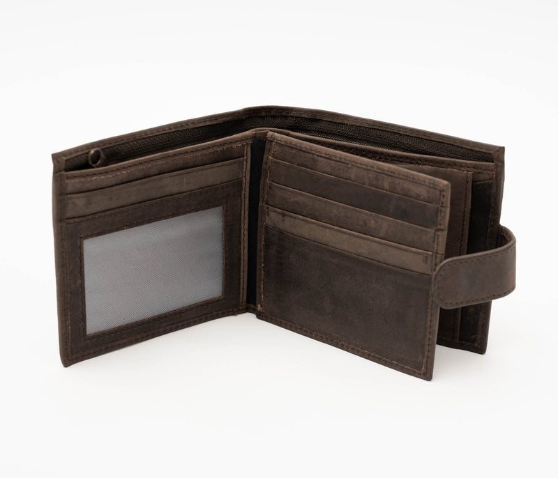 Avenue Hunter Leather Wallet Brown