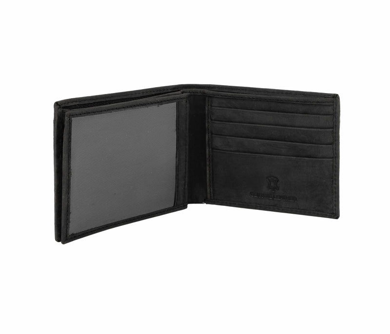 Avenue Men's Leather Wallet The M.C. Black RFID