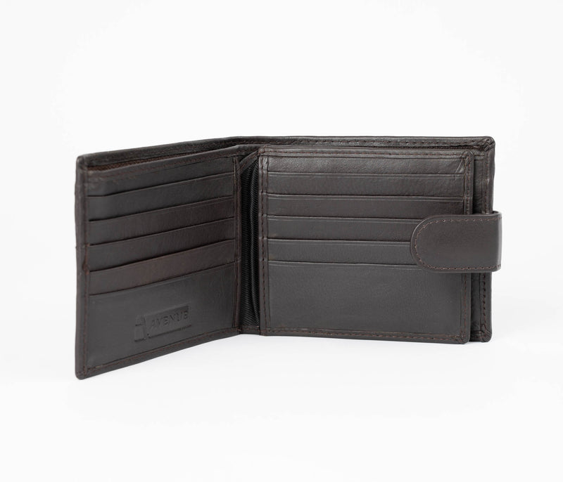 Avenue Mens Leather Wallet The Scholar Brown