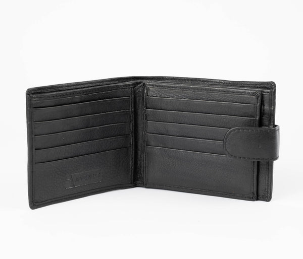 Avenue Men's Leather Wallet The Scholar Black