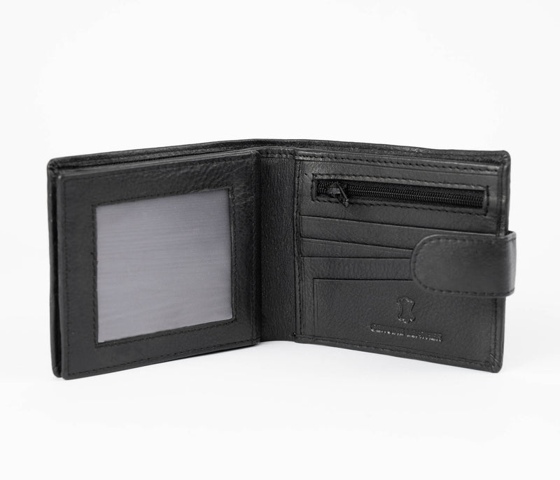 Avenue Men's Leather Wallet The Scholar Black