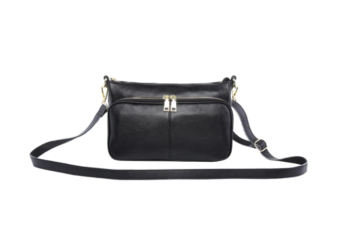 Serenade Kayla Elegant Leather Bag Black