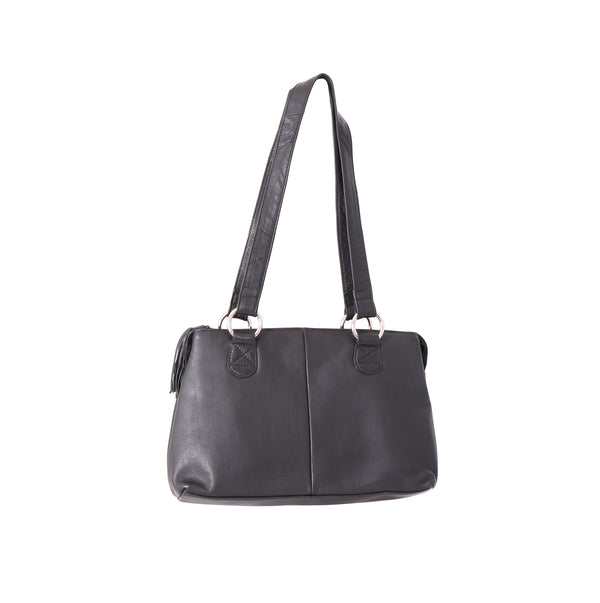 Avenue Zoe ‘Zed’ Leather Twin Compartment Handbag