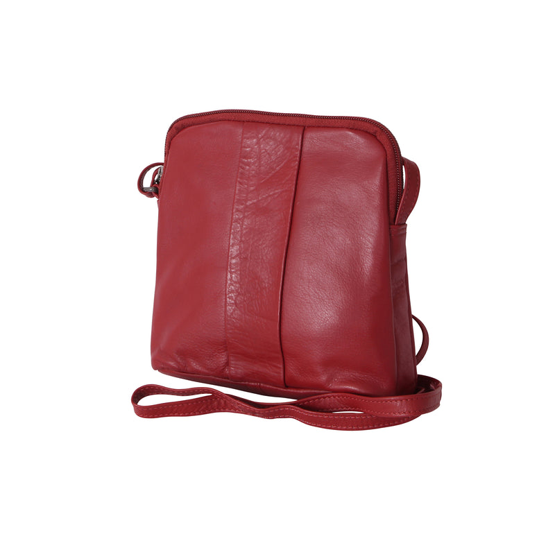 Avenue Lora Zed Leather Handbag Red