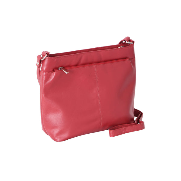 Avenue ‘Maddie’ Cross Body Tote Red