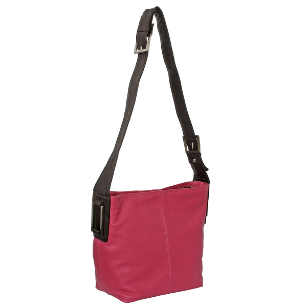 Avenue Ronnie Leather Handbag Pink