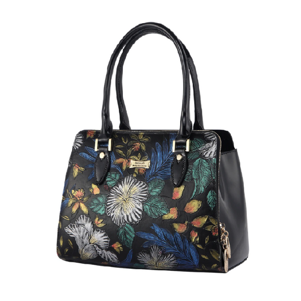 Serenade Blue Illusion Hand painted Leather Handbag Buy Serenade