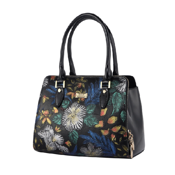 Serenade Blue Illusion Hand painted Leather Handbag Buy Serenade