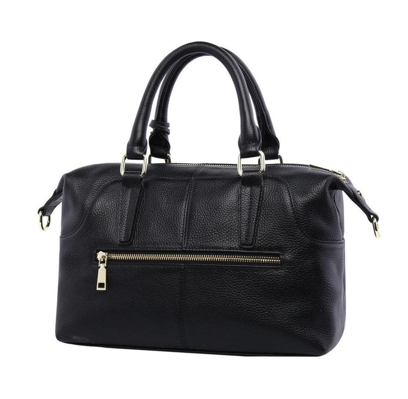 Serenade Athena Elegant Leather Handbag Black