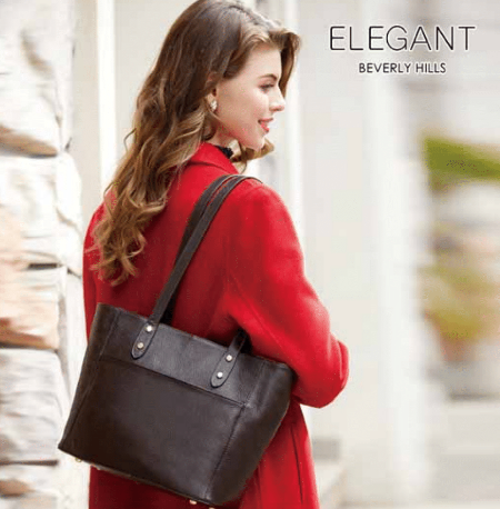 Serenade Ellie Elegant Leather Bag Black