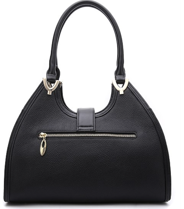 Serenade Gemma Black Leather Handbag