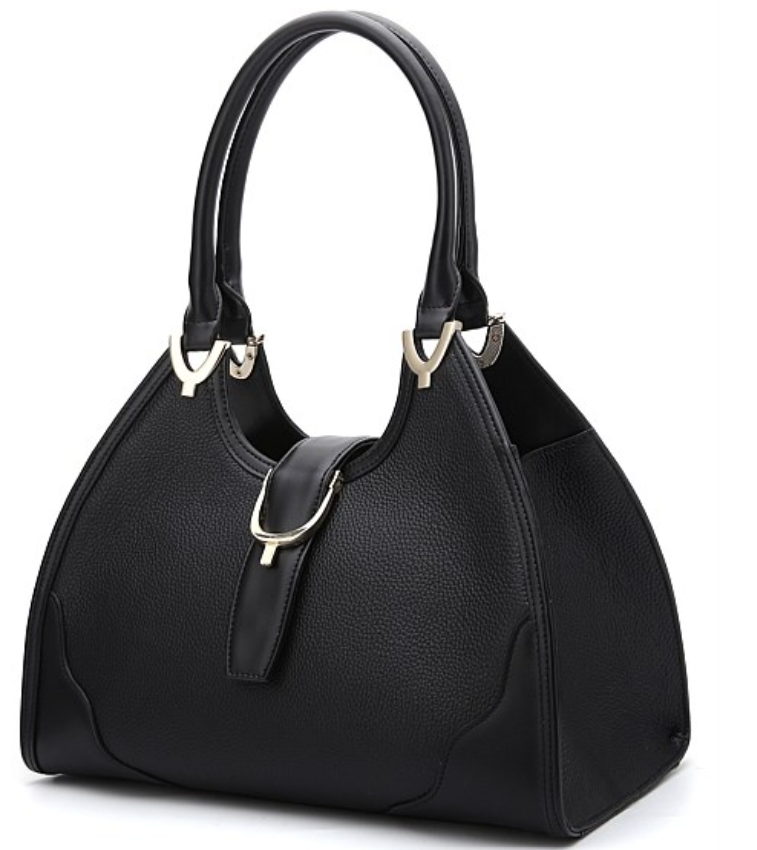 Serenade Gemma Black Leather Handbag