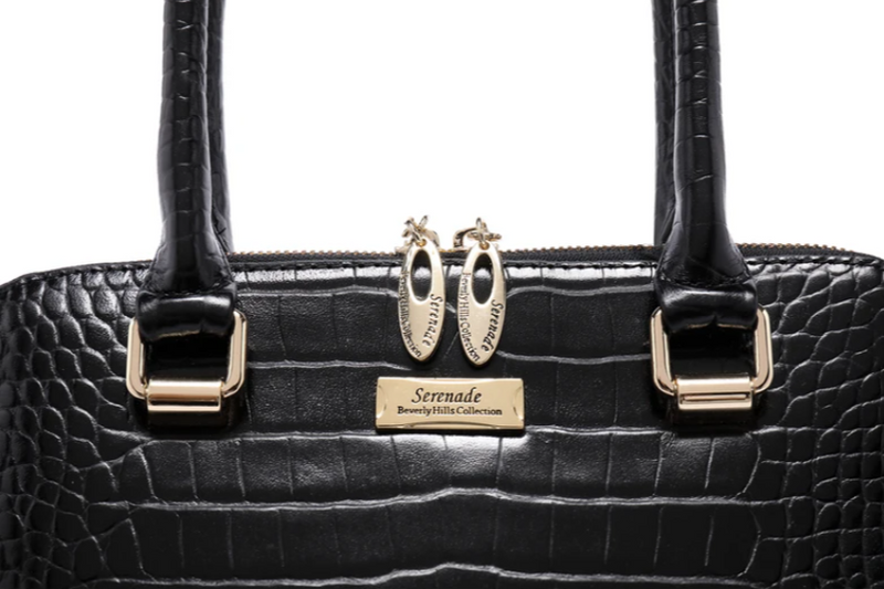 Serenade Beverly Hills Lydia Leather Bag Black