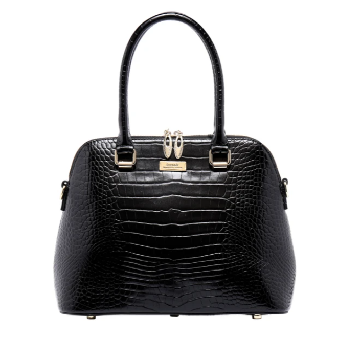 Serenade Beverly Hills Lydia Leather Bag Black