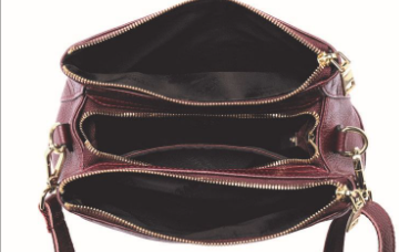 Serenade Rosie Elegant Leather Bag Plum