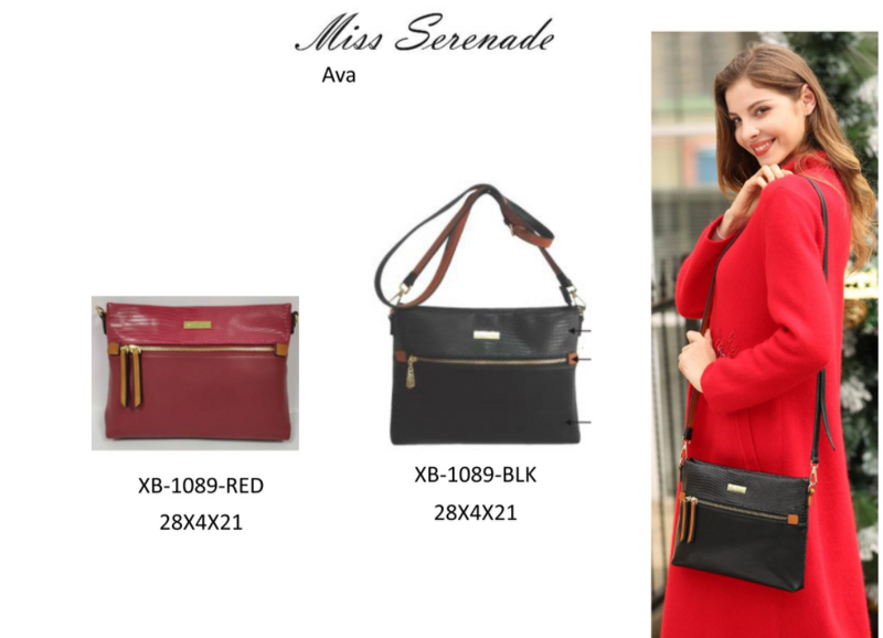 Miss Serenade Ava Cross Body Bag Red