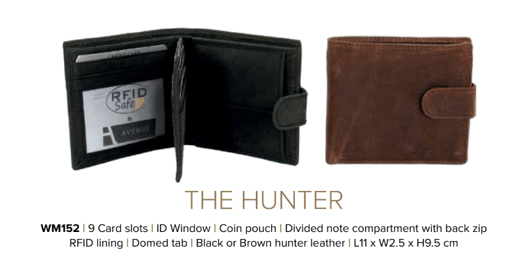 Avenue Hunter Leather Wallet Brown