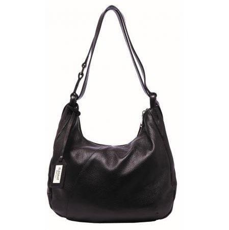 Serenade Vivian Elegant Leather Convertible Bag/Backpack Black