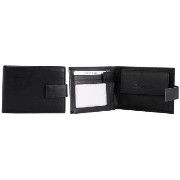 Avenue “Marco” Mens Leather Wallet Black